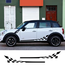 Falda lateral cuerpo etiqueta del coche pegatina para MINI Cooper S una JCW Countryman Clubman F54 F55 F56 F60 R55 R56 R60 R61 accesorios de coche