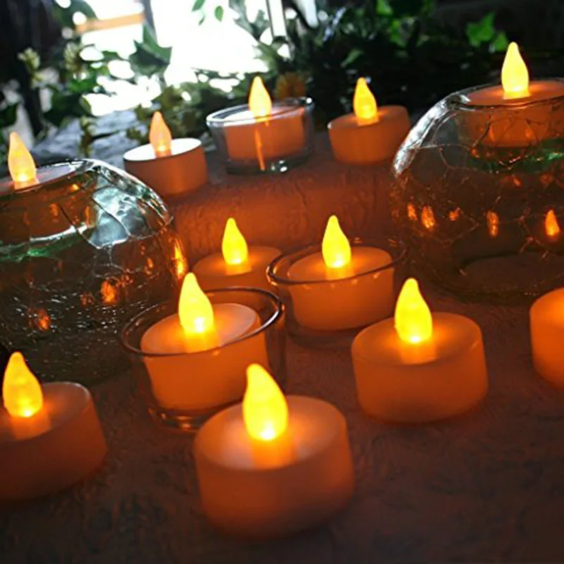 

LED Tea Light Candles for wedding Birthday party Christmas halloween Anniversary baby bridal shower table centerpiece decoration