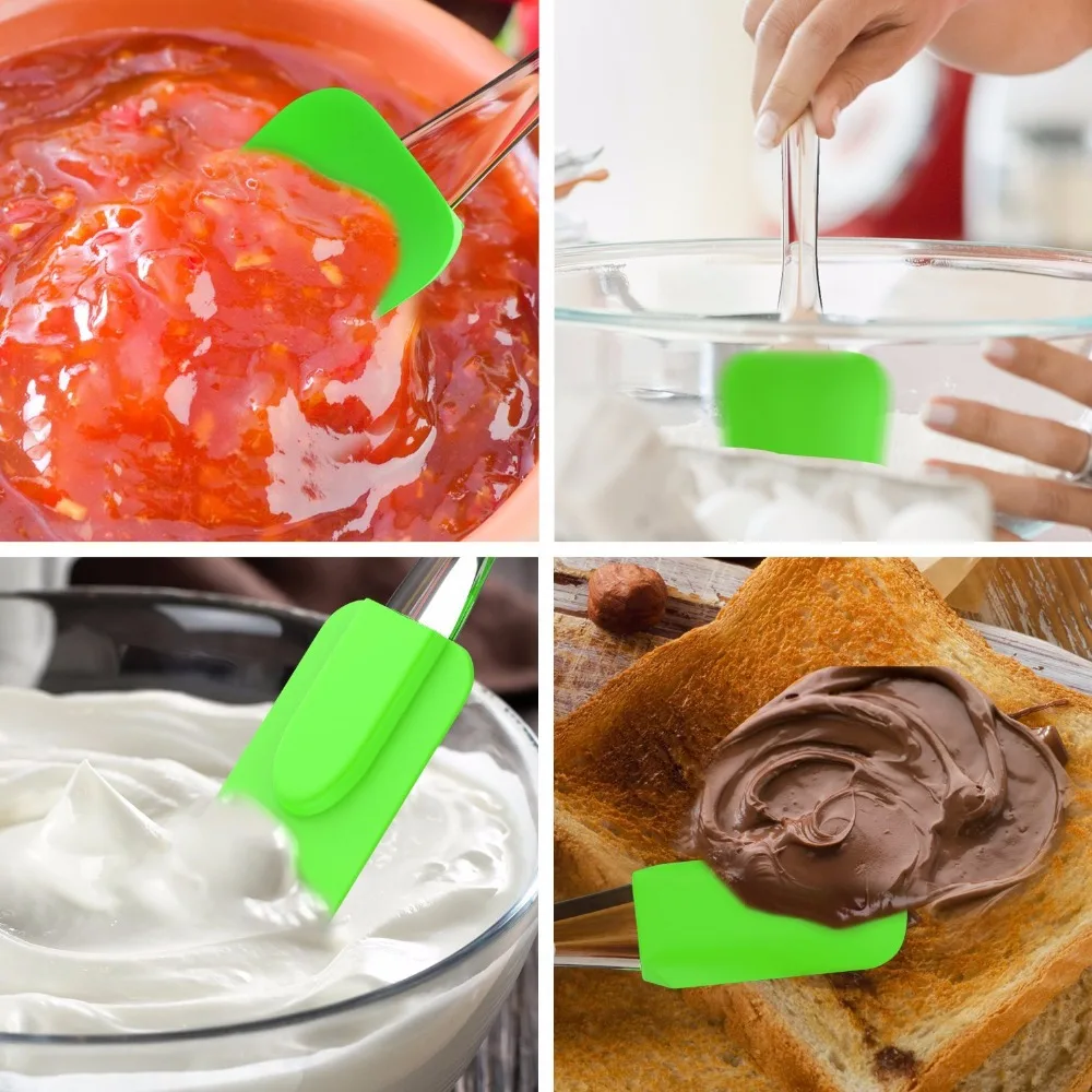 Набор из 3 инструментов для выпечки для торта Гибкая силиконовая лопаточка инструменты для выпекания скребок тестомешалка масло мороженое крем-скраб