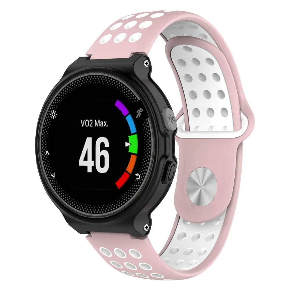 Силиконовый ремешок для Garmin Forerunner 235 220 230 620 630 735XT gps умные часы для бега красочные мягкие спортивные наручные часы