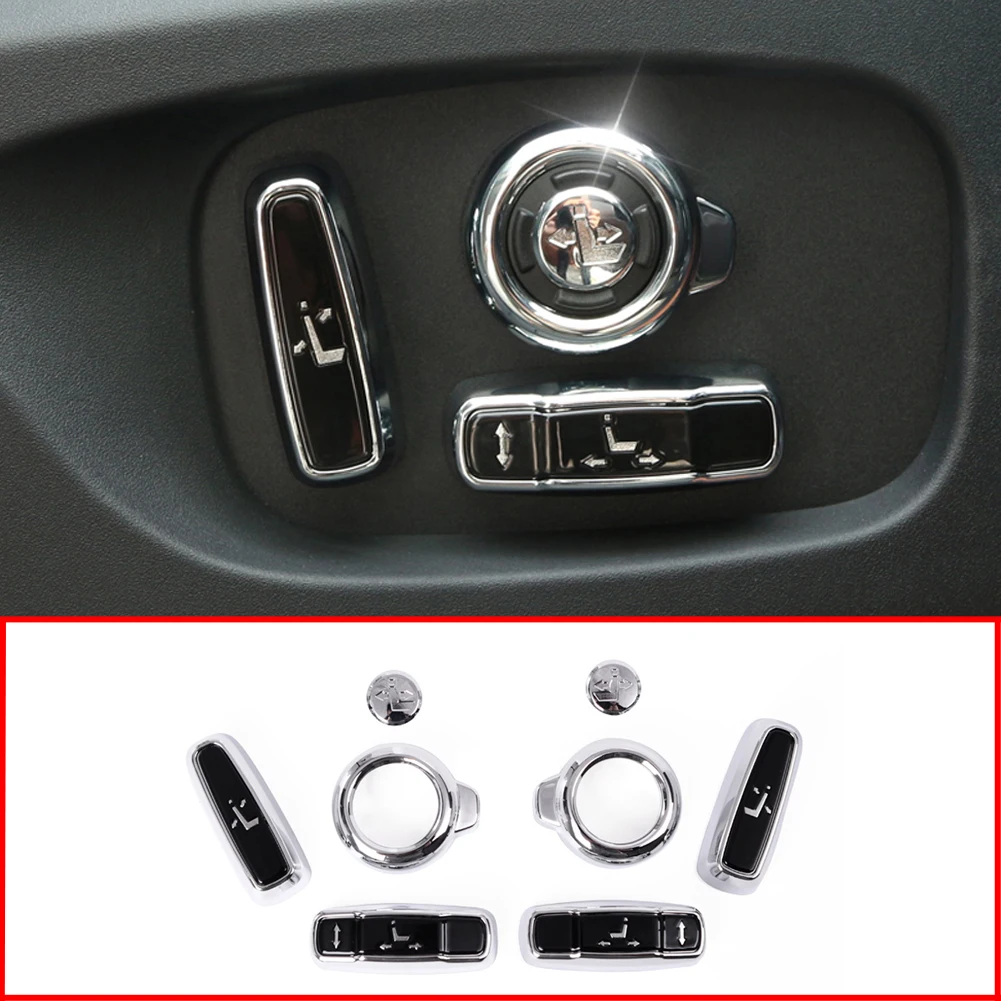 

Car Seat Adjustment Button Cover Trim for Land Rover Discovery 5 L462 Discovery Sport Range Rover Vogue L405 Sport Evoque 16-17