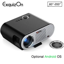 Exquizon GP90 проектор(опционально Android проектор с поддержкой Bluetooth wifi AC3) 3200 люмен 1080P 1280*768 домашний кинотеатр