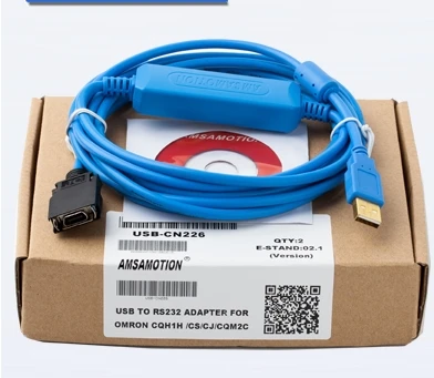 Высокое качество для OMRON CS/CJ/CQM1H/CPM2C ПЛК серии Кабель для программирования USB-CN226 скачать кабель