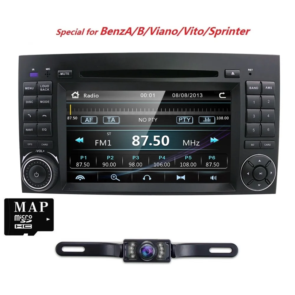 Perfect 7 Inch 2 din AutoRadio Car DVD Player For Mercedes/Benz/Sprinter/B200/B-class/Vito/Viano 2006-2014 W245/B170/W209/W169 GPS Navi 1