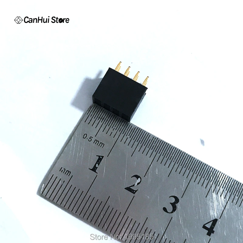 100 шт. 2x 4 8 Pin 2,54 мм двухрядный женский прямой разъем шаг гнездо контактный полосы 2*4 мм контактный выход 2x4 гнездовой разъем