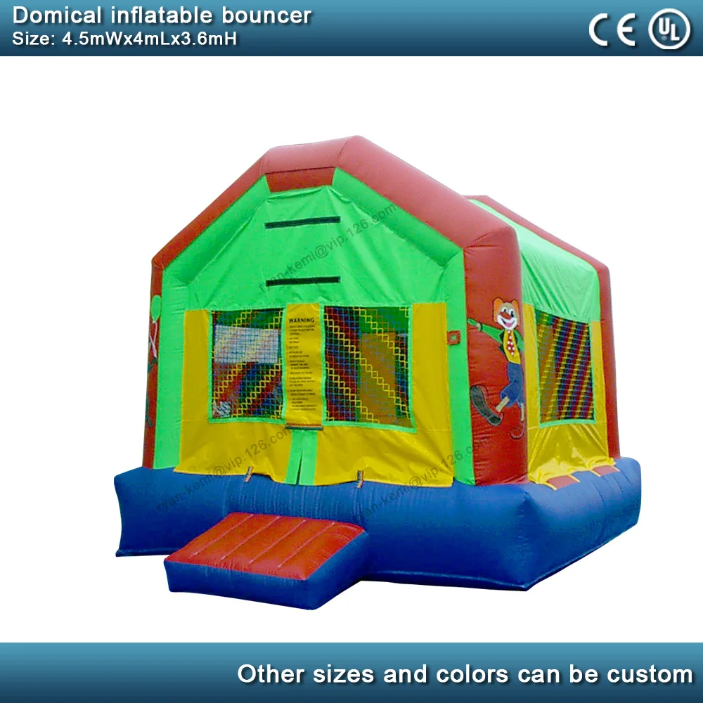 Domical inflatable bouncer commercial inflatable castle kids bounce house party yard inflatable with blower 2