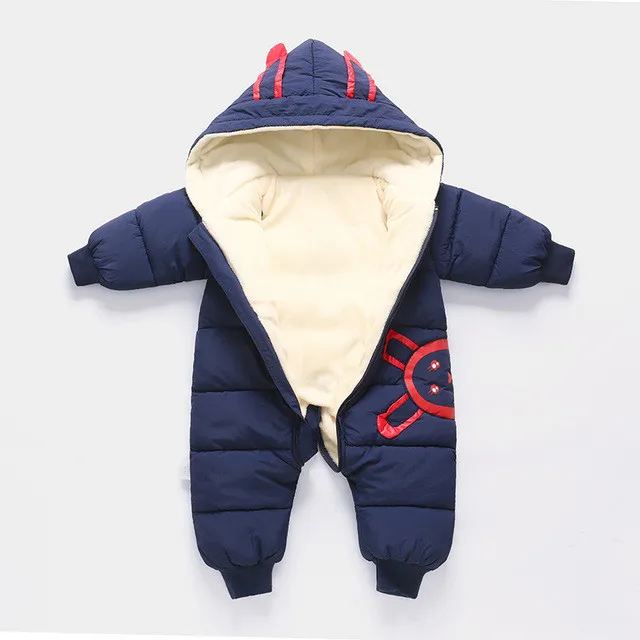 Winter Jumpsuit Baby Newborn Snowsuit Snow Wear Coats Boys Girls Warm Romper