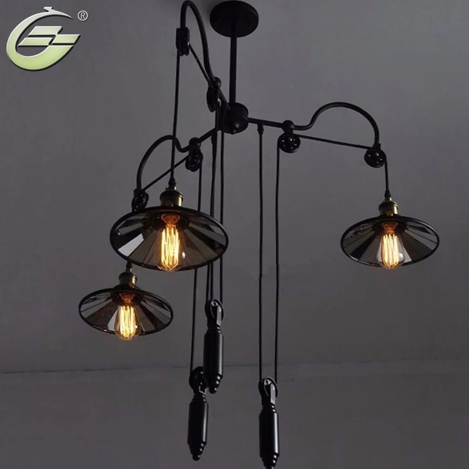 

Винтажные зеркальные подвесные светильники из кованого железа PL090