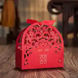 150 X китайский новый элемент красный Творческий Лазерная резка пользу поле для свадебного декора