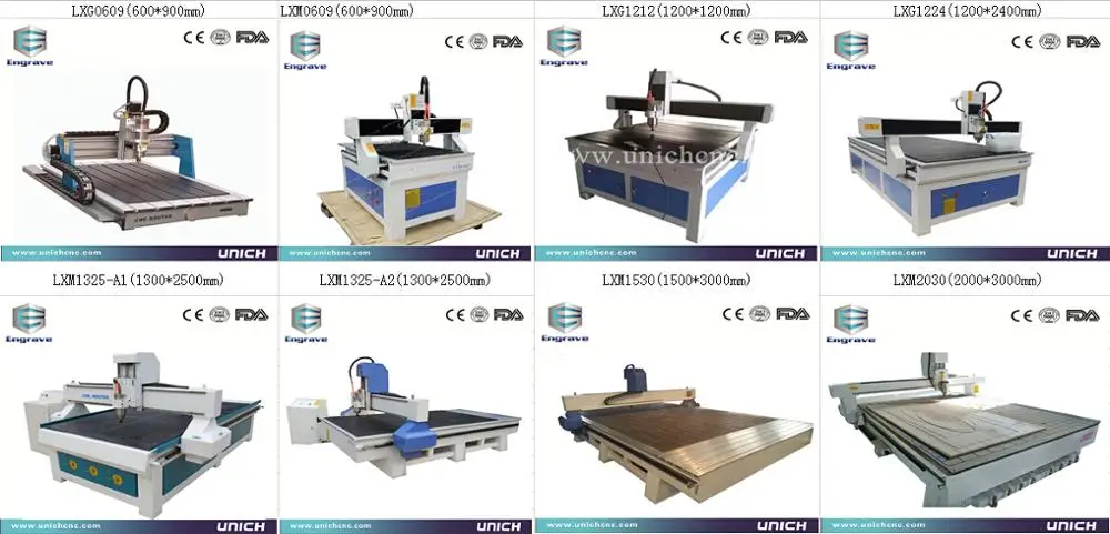 Unich золото качество cnc фрезерный станок/водоструйный cnc