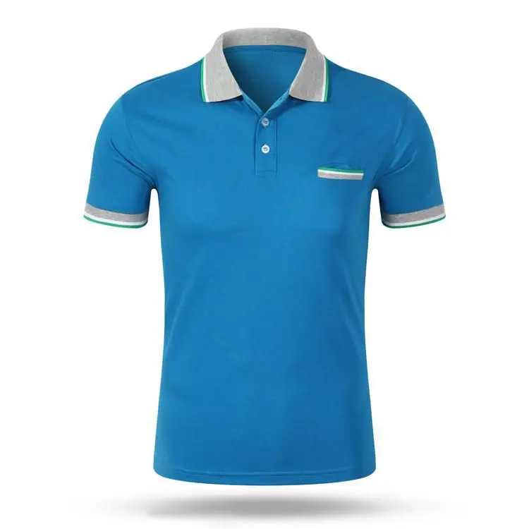 Бренд Для женщин футболка Повседневное Для женщин с короткими рукавами хлопковая рубашка для отдыха Футболки-поло для мужчин отличное качество плюс Размеры 3XL - Цвет: blue