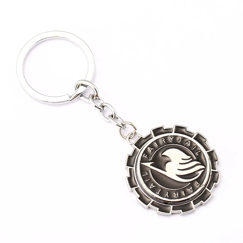 

FAIRY TAIL Keychain Rotatable Key Rings Holder For Gift Chaveiro Car Key Chain Anime Jewelry Souvenir YS11480