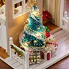 CUTEBEE Dollhouse Miniature DIY Doll House With Wooden House Furniture Toys For Children Holiday Z009 ► Photo 3/6