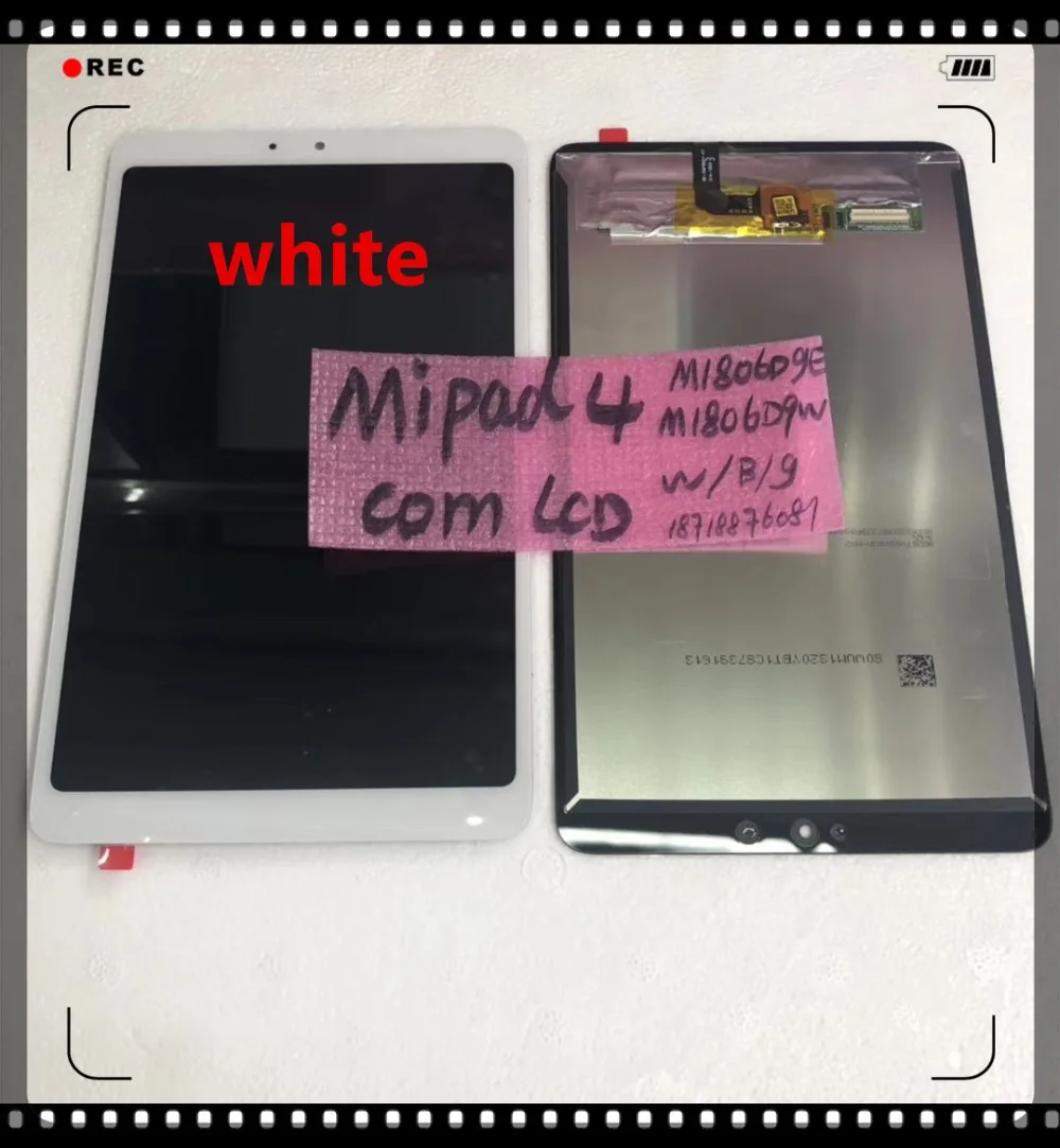 high quality Original For MIPAD 4 tablet 8inch M1806D9E M1806D9W B G LCD Display Touch Screen Digitizer Glass assembly lcd module the new mt506m mt6056i mt506mv5wv waylen mt6056iv1wv lcd screen touch screen assembly