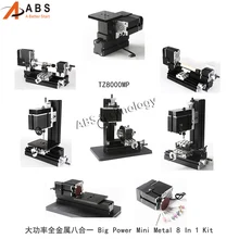 12000r min 60W All Metal 8 in 1 Milling Drilling Wood Turning Jag Saw Sanding Mini