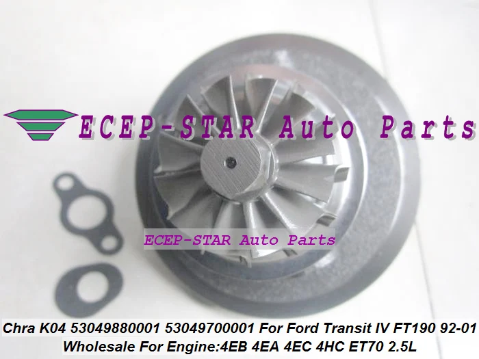 Turbo Cartridge Chra Core K04 53049880001 53049700001 1057139 Turbocharger For Ford Transit IV FT 190 4EB 4EA 4EC (4)
