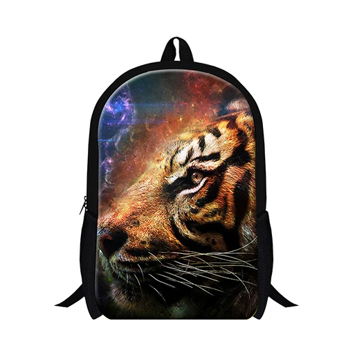 Прохладный Leopard рюкзак для подростка, животного Объёмный рисунок(3D-принт) Лев Back Pack для мальчиков, Детские Модные школьные портфели Bagpack ранцы - Цвет: Лаванда