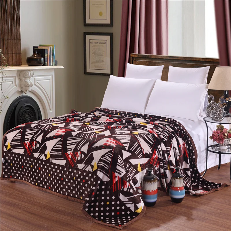 

Fashion Rectangular Irregular Pattern Cool Throw Blanket/Fleece Blanket On The Bed,Soft Autumn Upgraded Flannel Blanket Soft