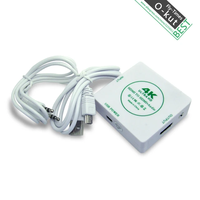 Okut 1080 P HD Mini HDMI к + аудио видео конвертер декодер адаптер удалить HDCP согласования