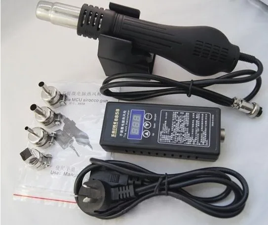 Saike 8858 110 V 240 V/AC 50Hz 60Hz 100 320W Портативный паяльник станция горячего воздуха пистолет
