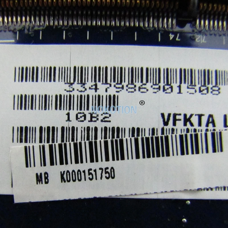 NOKOTION VFKTA LA-9861P K000151750 плата для Toshiba Satellite s40-a материнская плата для ноутбука SLJ8E DDR3 SR0N9 I3-3217U GT740M