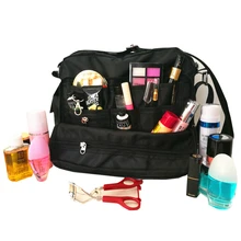 Latest Multi-pocket 1680D Oxford Makeup Bag New High Quality Cosmetic Bag Toiletry Skin Face Care Brush Beauty Wash Travel Bag