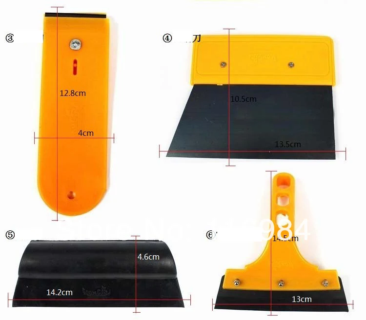 7 шт. инструменты для тонирования окна автомобиля Комплект Тонирующая пленка обёрточная бумага скребок установка приложения набор инструментов для установки