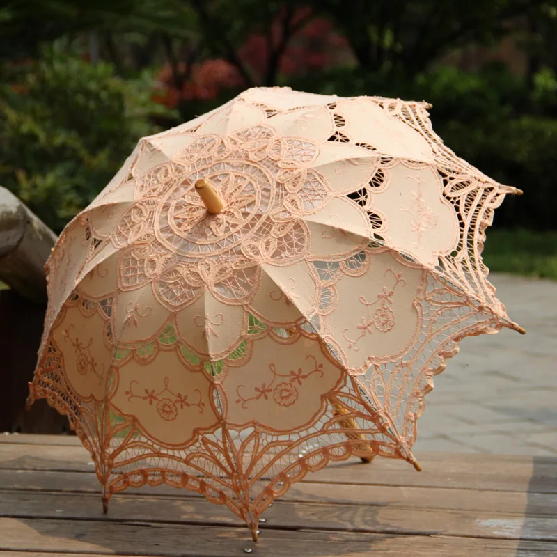 Декоративный кружевной зонтик для рождественской вечеринки, солнцезащитный зонтик для девочки-цветочницы, кружевной зонтик, подарки
