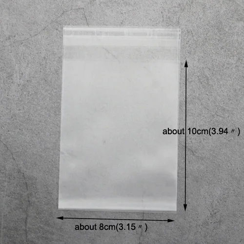 50 шт матовые пластиковые конверты, пакеты печенье на десерт, самоклеющиеся конверты, канцелярские товары, упаковка подарочный пакет, офисные школьные принадлежности - Цвет: 8x10cm