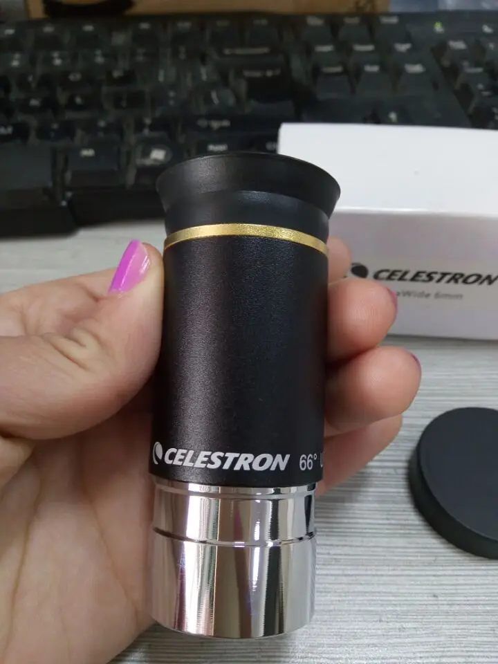 Celestron 66 градусов ультра широкий 6 мм телескоп окуляр части uw6mm широкоугольный окуляр астрономический телескоп части