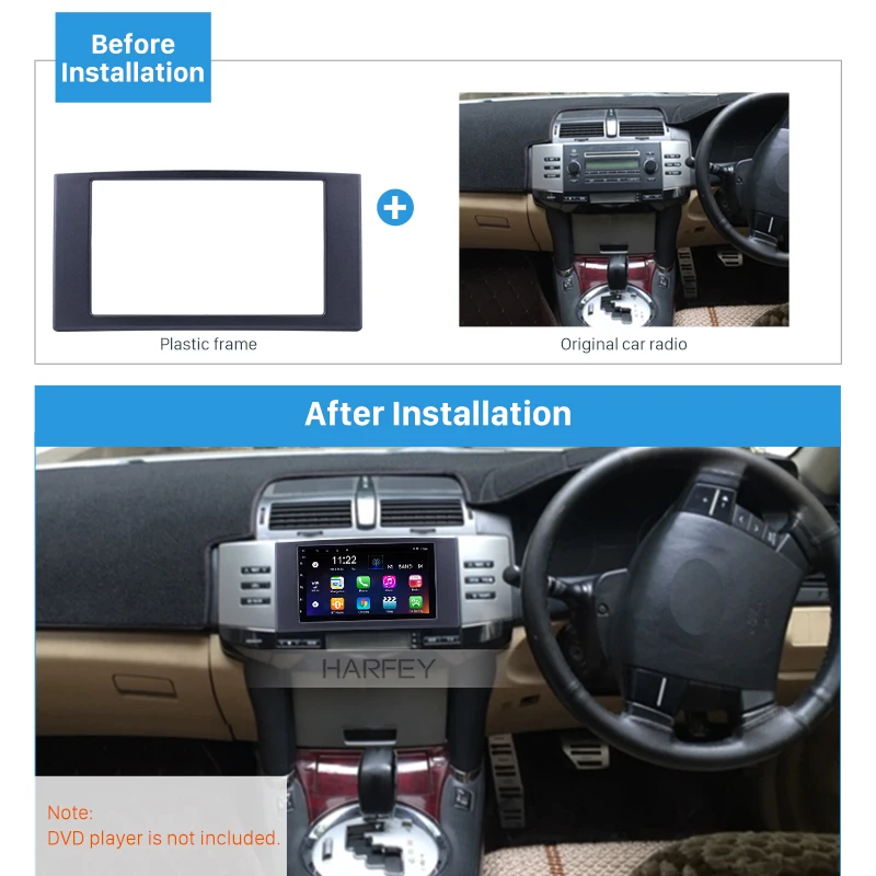 Автомобильный радиоприемник Harfey для 2009 Toyota Reiz Mark X комплект приборной панели DVD