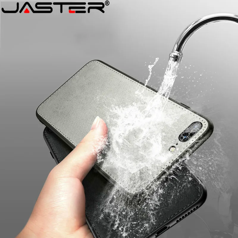 

JASTER New Fabric Ultra-thin Canvas Silicon Phone Case For iphone 7 8 6 6s Plus X Xs Max Xr Cloth Texture Soft Protective