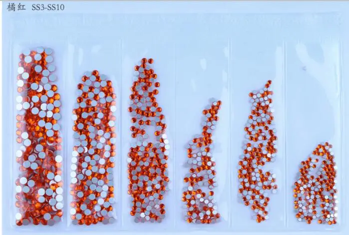 1 Набор 6 Размеры, дизайн ногтей Стразы супер блестящий 20 цветов 1440 шт Многоцветный для украшения Стразы горячей фиксации плоские стразы - Цвет: Hyacinth