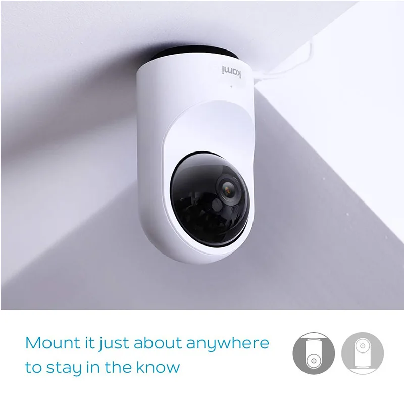 YI Kami Indoor Smart Home Camera 1080P IP Cam Security Surveillance Motion Tracking 2-Way Audio Privacy Mode 6 months Free Cloud