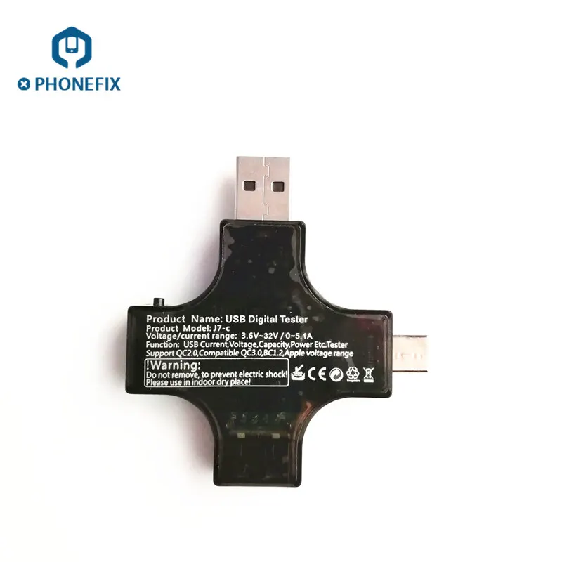 J7-C цифровой USB тестер Мини-мультиметр вольтметр Amp mAh МВтч Reader индикатор Computer USB Интерфейс передачи данных инструмент