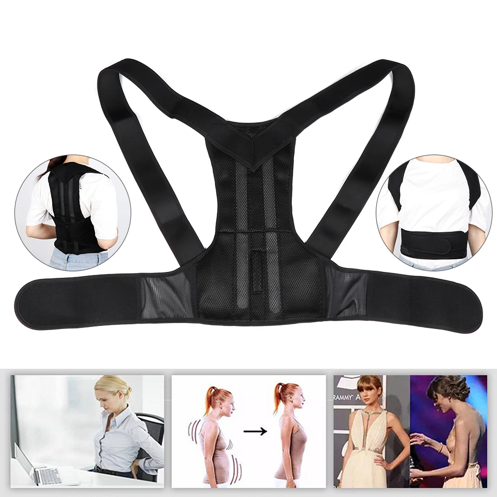 

Body Beauty Shoulder Humpback Waist Chest Support Brace Belt Stray Posture Corrector Pain Relief Strap Wrap Back Protector