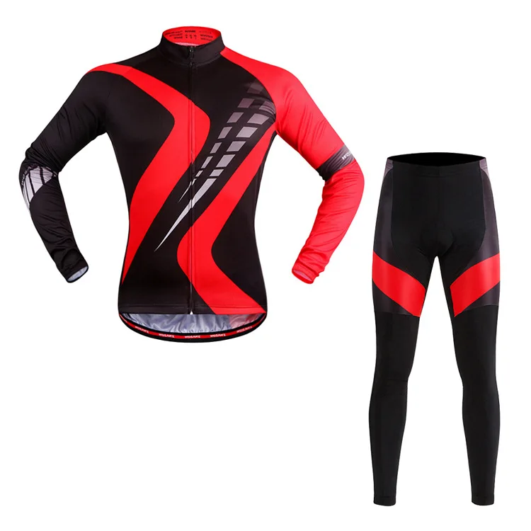 

2017 Men Cycling Clothing Suits Breathable Long Sleeve Jersey + Long Tight Pants MTB Road Bike Bicycle Cycling Jersey Sets