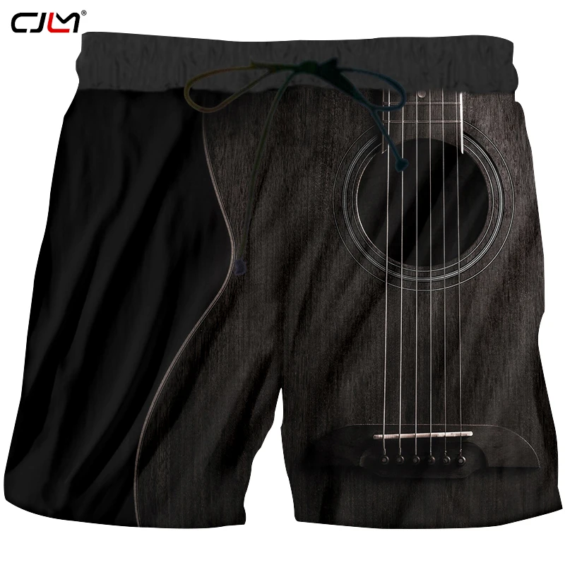 CJLM брендовая гитара искусство музыкальный инструмент Лето полноразмерная 3D-печать модные пляжные шорты принт хип хоп стиль Фитнес Повседневный