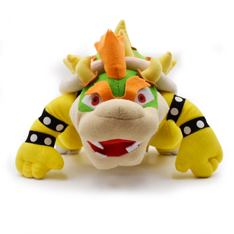 

25cm Super Mario Bros Bowser Koopa Kneel Plush Toy Stuffed Animal Dolls Toy With Tag high quality gift for Children