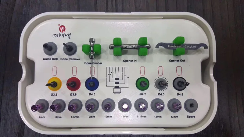 Стоматологические Инструменты для имплантации/зубной имплантат один сверлильный комплект/зубной имплантат Мини ящик для инструментов