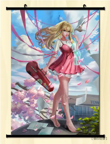 Home Decor Japanese Anime Shigatsu Wa Kimi No Uso Wall Poster Home Decor Japanese Anime Shigatsu Wa Kimi No Uso Wall Poster