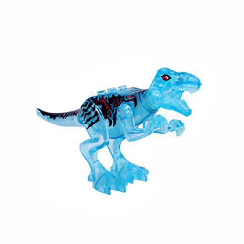 Jurassic Park Crystal Dinosaur World Wing Dragon Tyrannosaurus Assembling Toy DIY Model Building Blocks Gift for Kids Playmobil