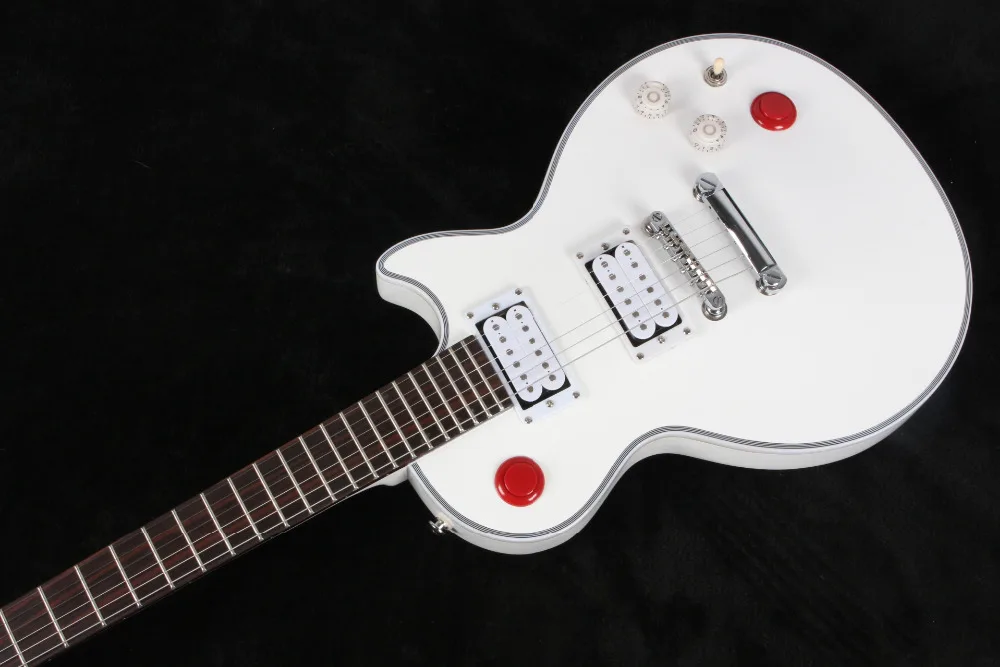 

Kill Switch Buckethead guitar 24 Frets LP Electric Guitar, Alpine White Guitarra free shipping