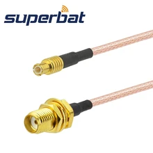 Superbat Pigtail кабель MCX штекер к SMA гнездо переборка RG316 15 см для широкополосного маршрутизатора Ericsso