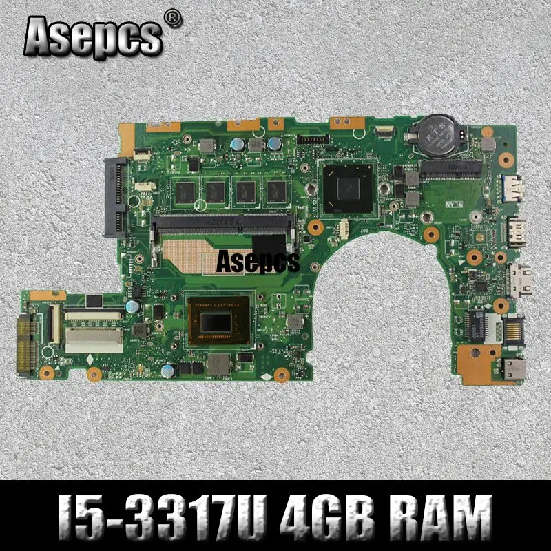 S300CA For ASUS S300CA VivoBook S300CA Laptop motherboard S300CA mainboard I5-3317U REV2.1 4G RAM new motherboard