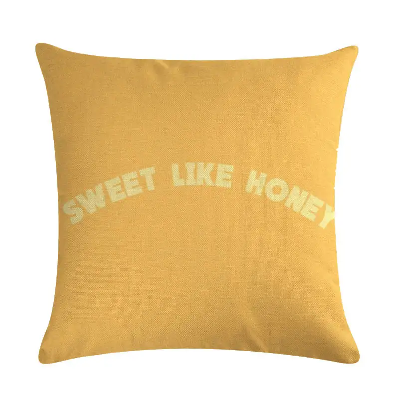 Горчичный наволочка желтый геометрический осень хлопок лен Чехлы на декоративные подушки наволочки 45*45 желтый ZY1345