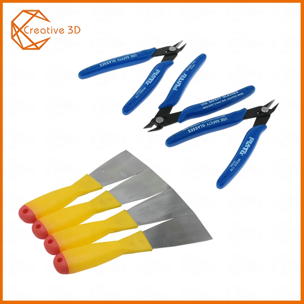 

3D printer Accessories Removal Spatula steel Pliers Electrical Wire Cable Cutting Side Snips Nipper Hand tweezers Tools