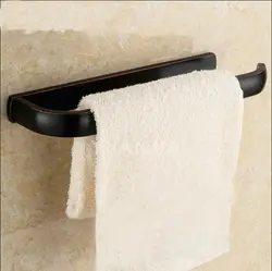 Европейский меди одного полотенце бары rack черный, Туалет стене висит вешалка для полотенец полка старинные, античная латунь ванной