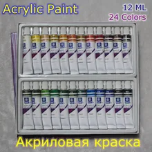 24 teile/satz Zeichnung Malen Acrylfarbe Rohr Set Nail art Malerei Zeichnung Werkzeug Für Künstler Kinder DIY Design