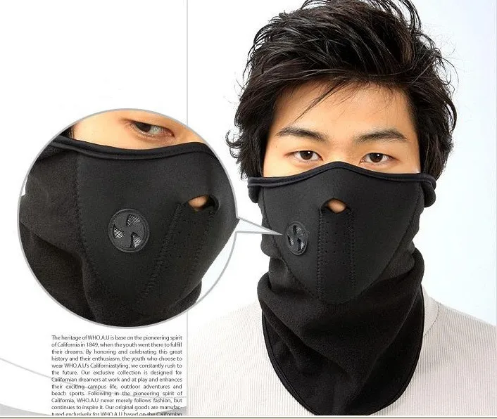Флисовая велосипедная полумаска для лица, защитный колпак для лица, для велоспорта, лыж, спорта на открытом воздухе, зимний шарф для защиты шеи, теплая маска